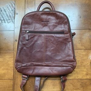 Jack Georges Leather Backpack